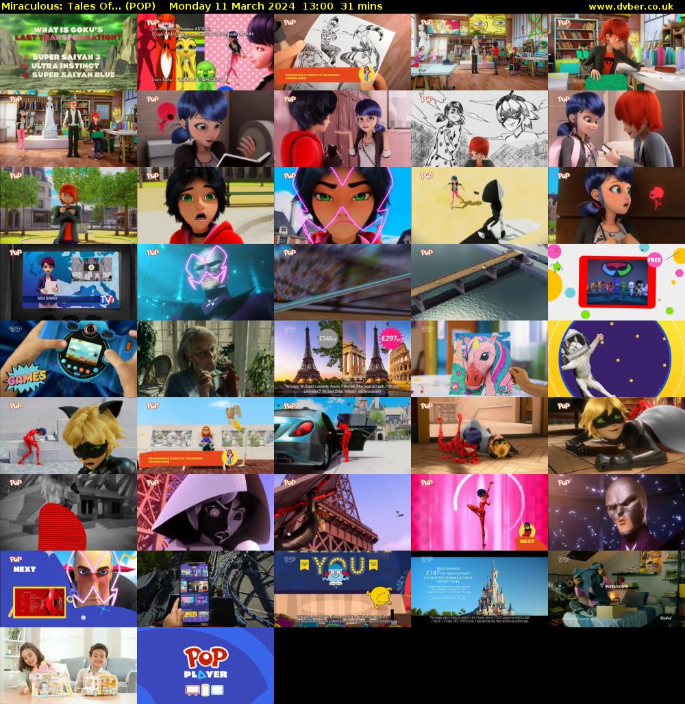 Miraculous: Tales Of... (POP) Monday 11 March 2024 13:00 - 13:31