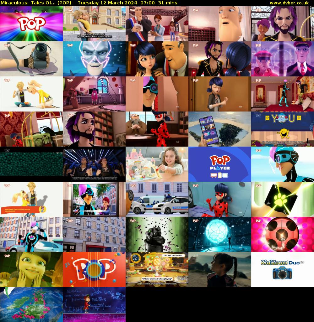 Miraculous: Tales Of... (POP) Tuesday 12 March 2024 07:00 - 07:31