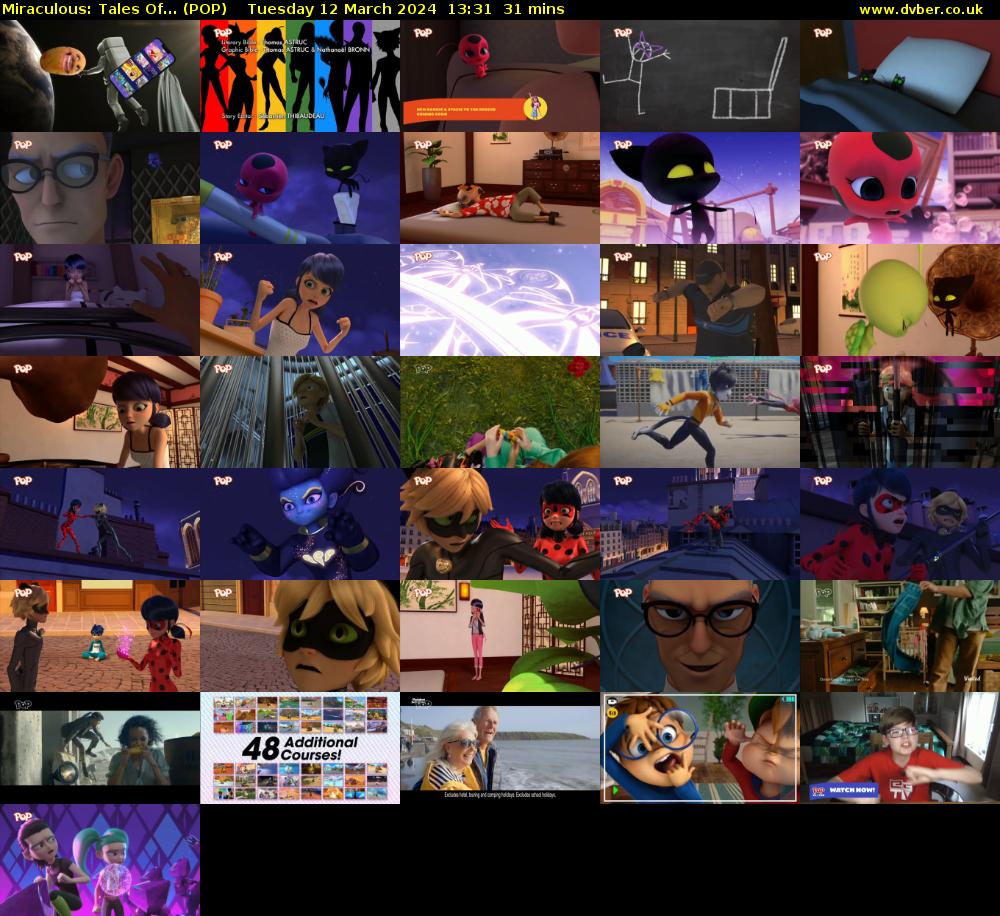 Miraculous: Tales Of... (POP) Tuesday 12 March 2024 13:31 - 14:02