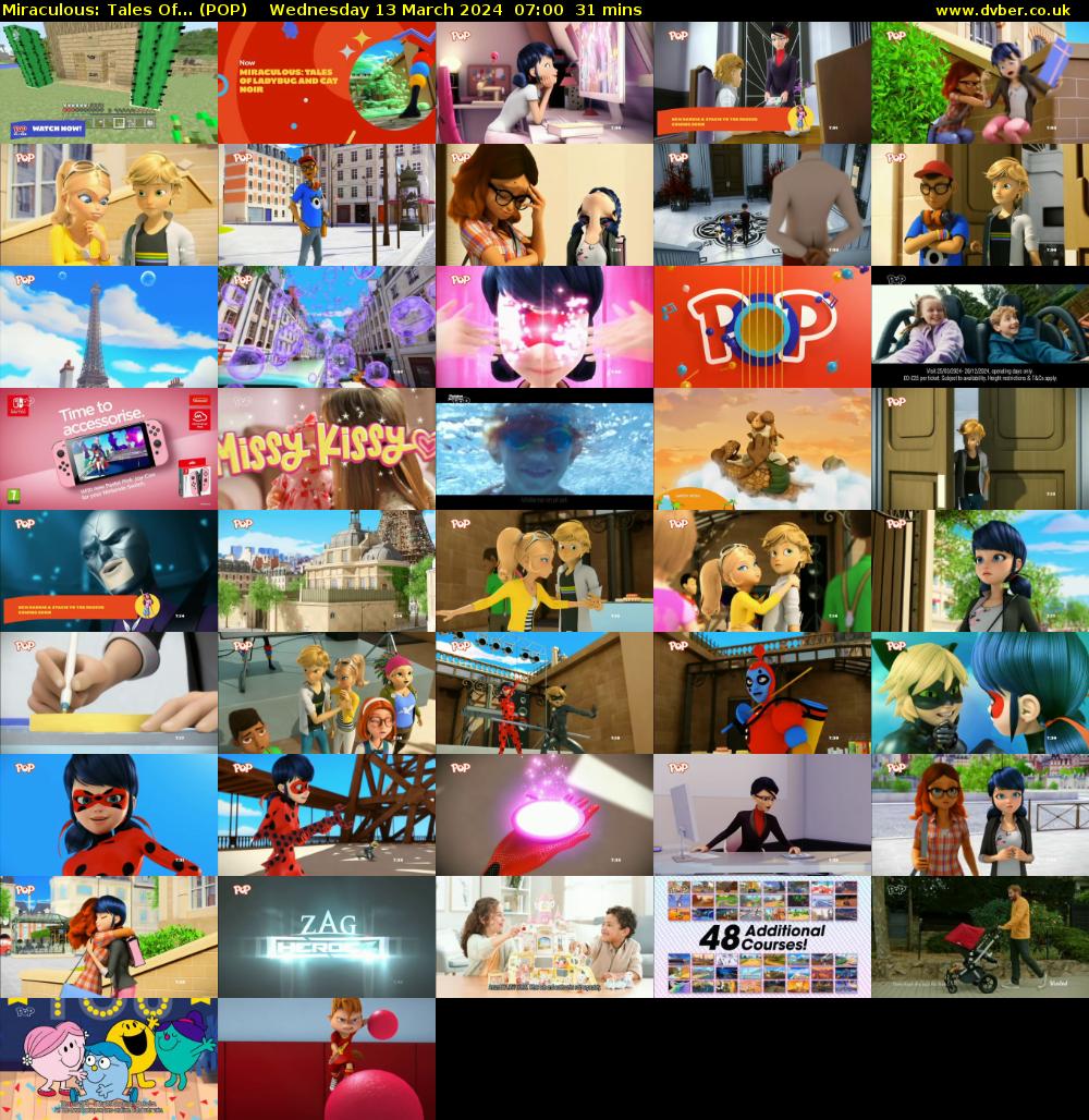 Miraculous: Tales Of... (POP) Wednesday 13 March 2024 07:00 - 07:31