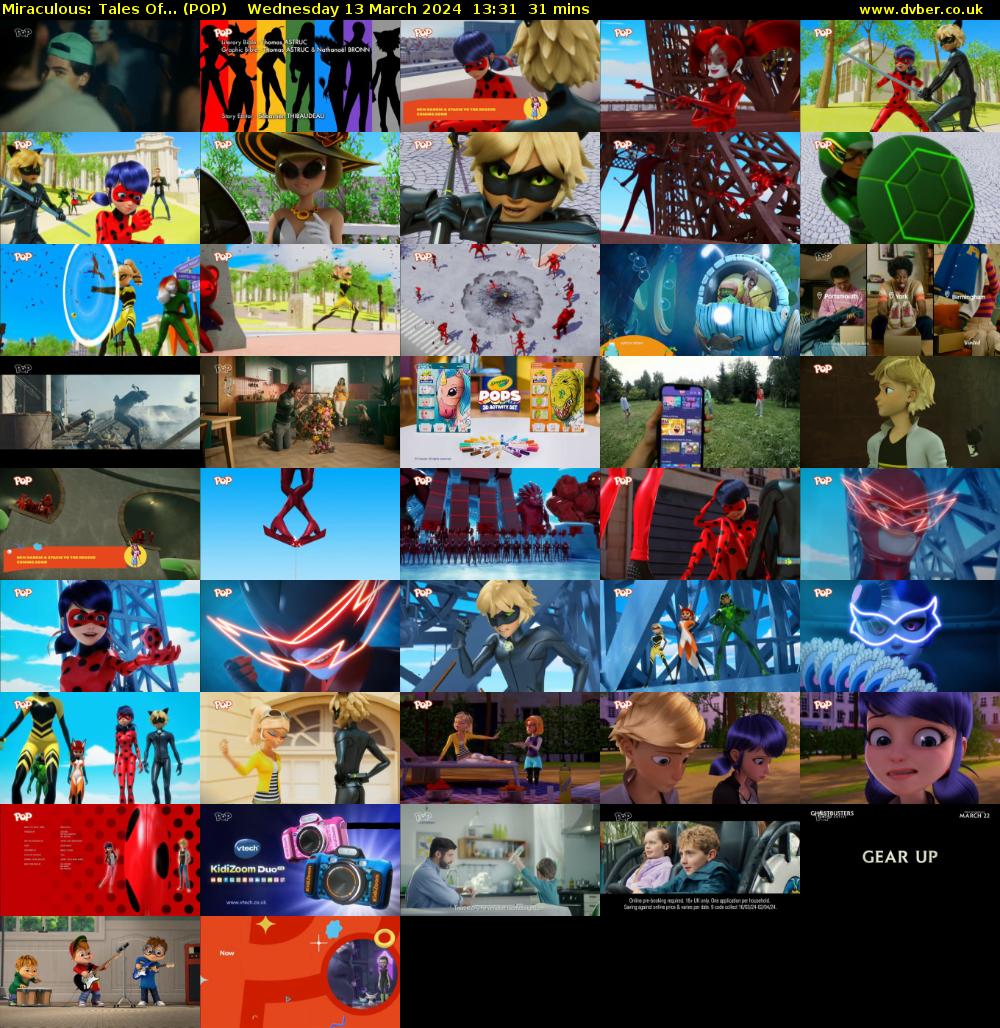Miraculous: Tales Of... (POP) Wednesday 13 March 2024 13:31 - 14:02