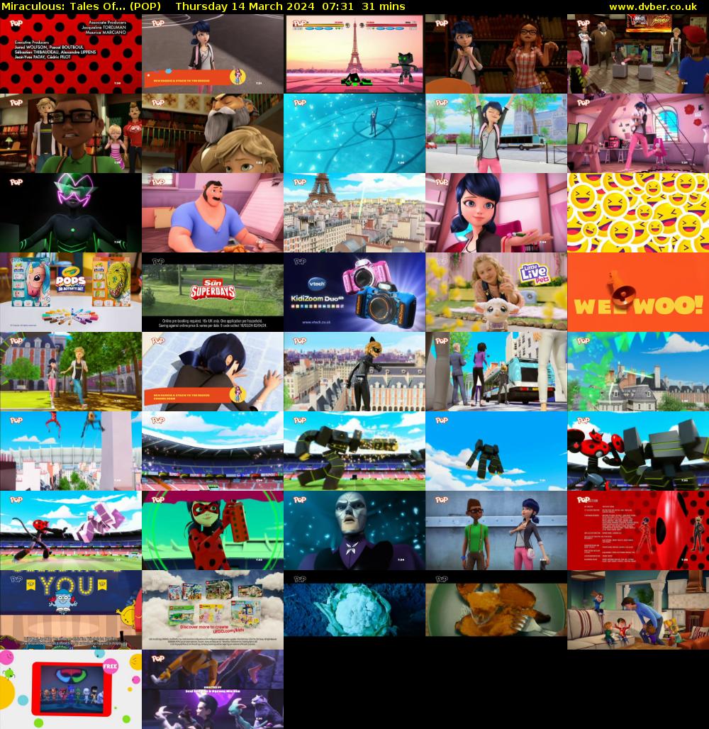 Miraculous: Tales Of... (POP) Thursday 14 March 2024 07:31 - 08:02