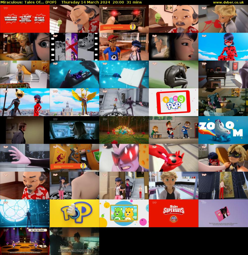 Miraculous: Tales Of... (POP) Thursday 14 March 2024 20:00 - 20:31