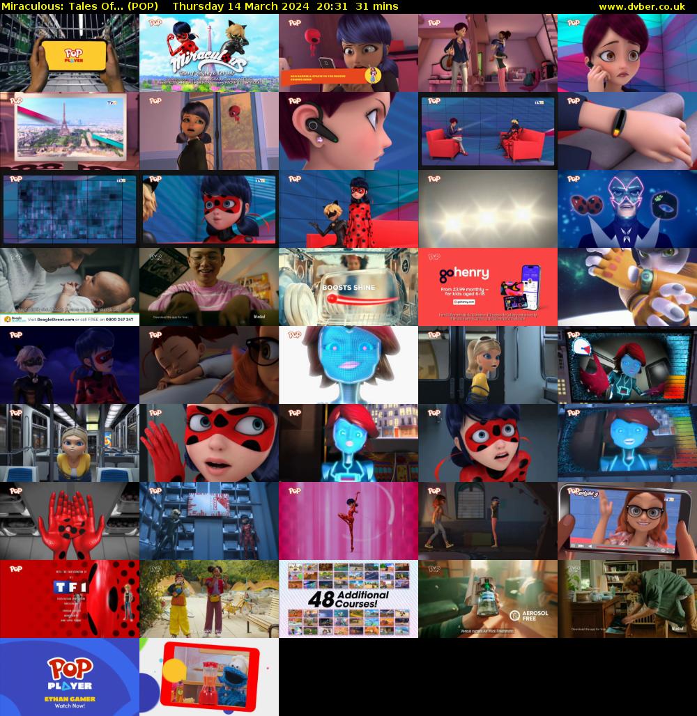 Miraculous: Tales Of... (POP) Thursday 14 March 2024 20:31 - 21:02