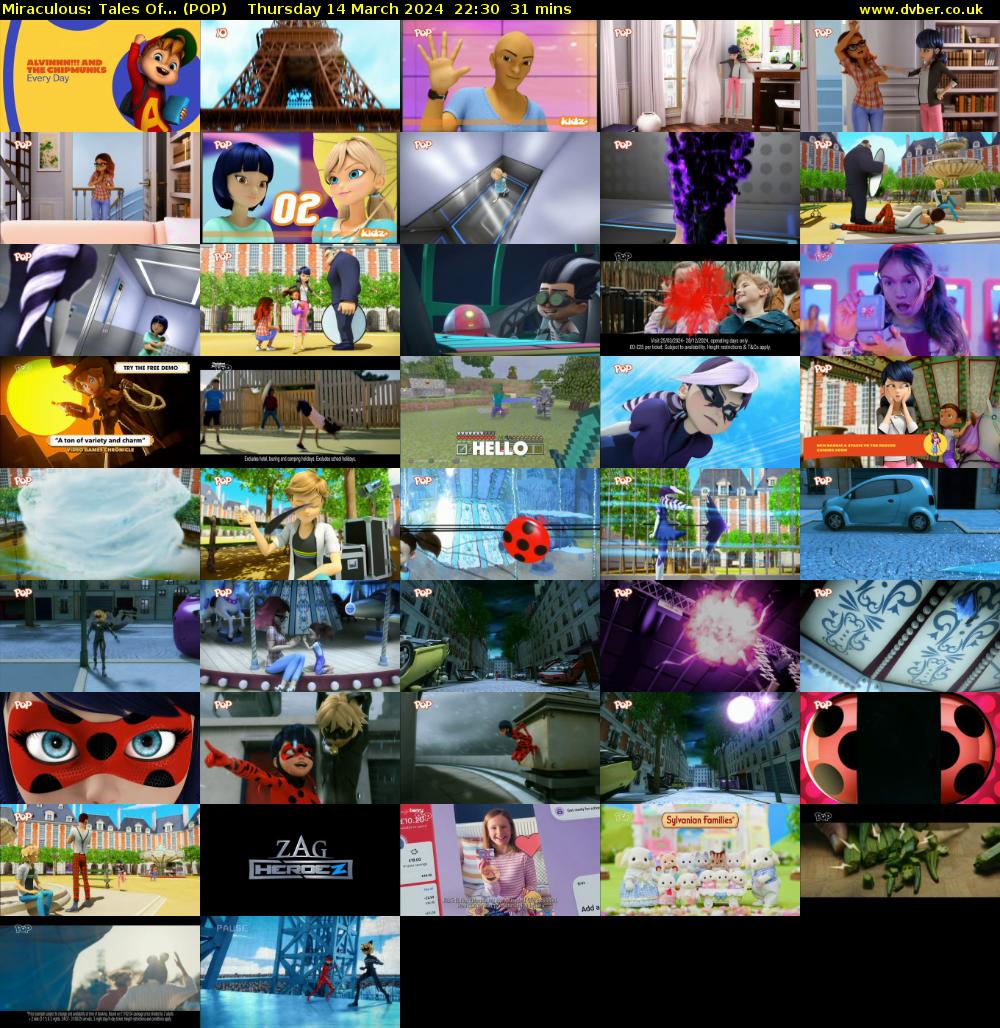 Miraculous: Tales Of... (POP) Thursday 14 March 2024 22:30 - 23:01