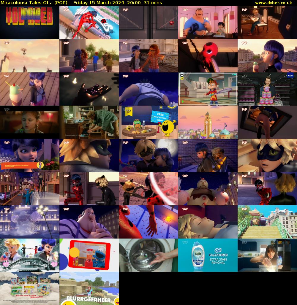 Miraculous: Tales Of... (POP) Friday 15 March 2024 20:00 - 20:31