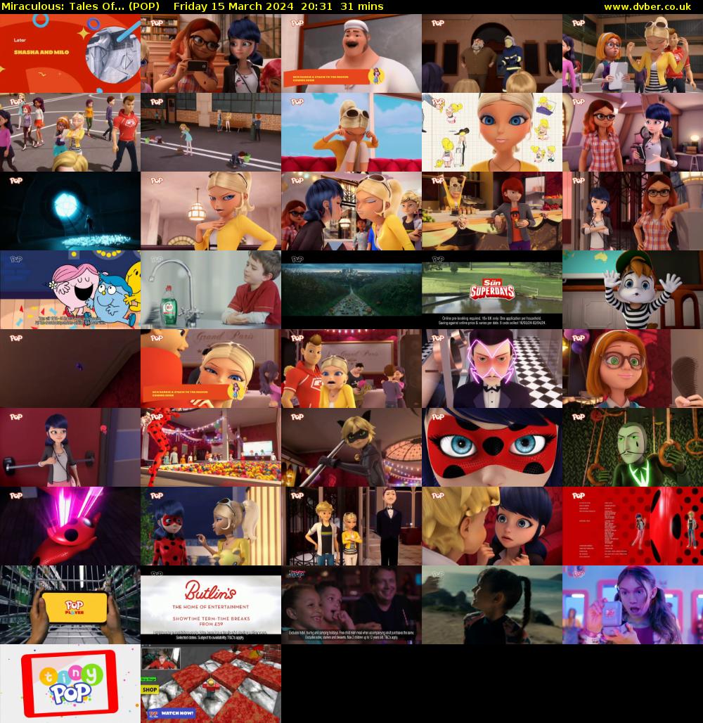 Miraculous: Tales Of... (POP) Friday 15 March 2024 20:31 - 21:02