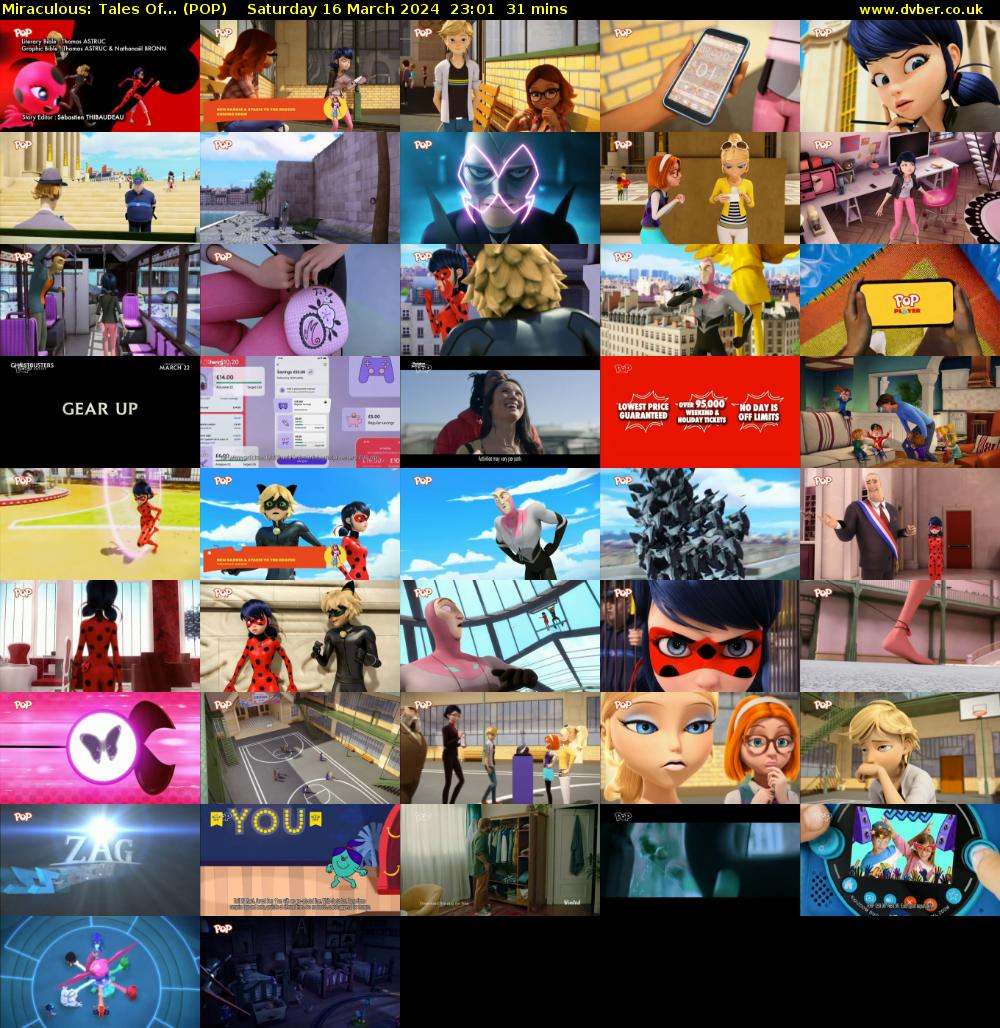 Miraculous: Tales Of... (POP) Saturday 16 March 2024 23:01 - 23:32
