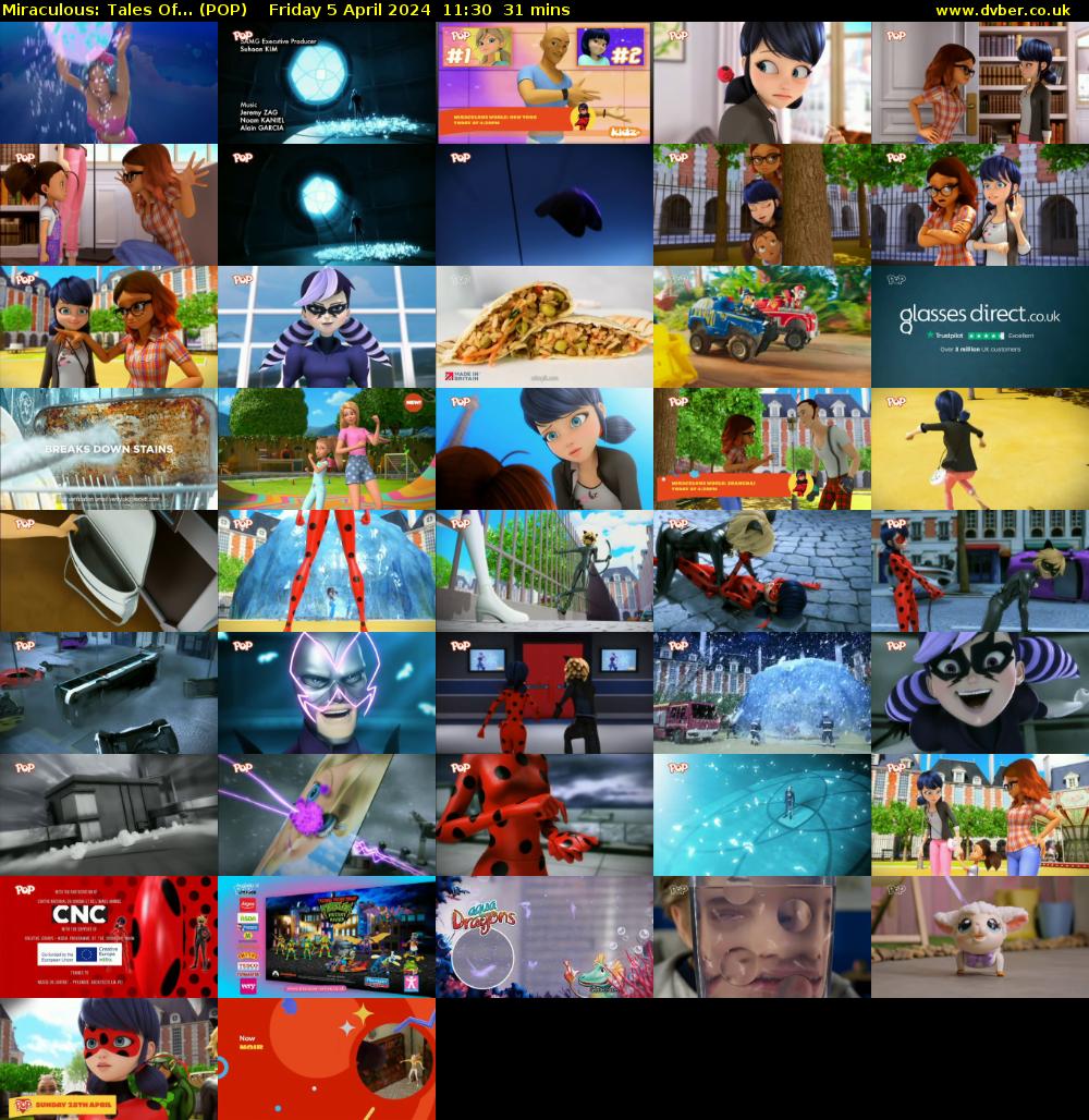 Miraculous: Tales Of... (POP) Friday 5 April 2024 11:30 - 12:01