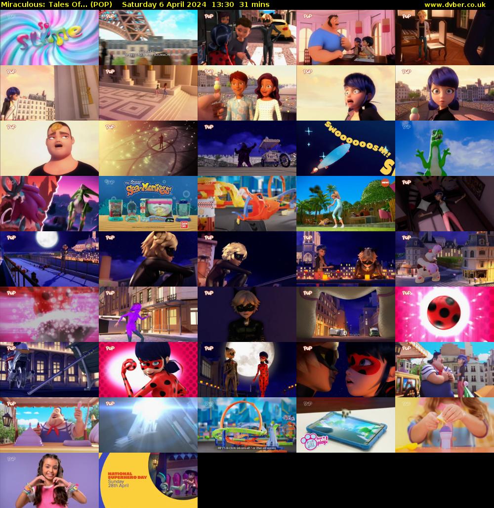 Miraculous: Tales Of... (POP) Saturday 6 April 2024 13:30 - 14:01