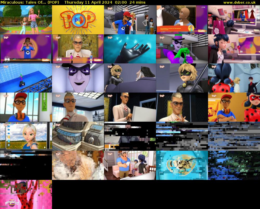 Miraculous: Tales Of... (POP) Thursday 11 April 2024 02:00 - 02:24