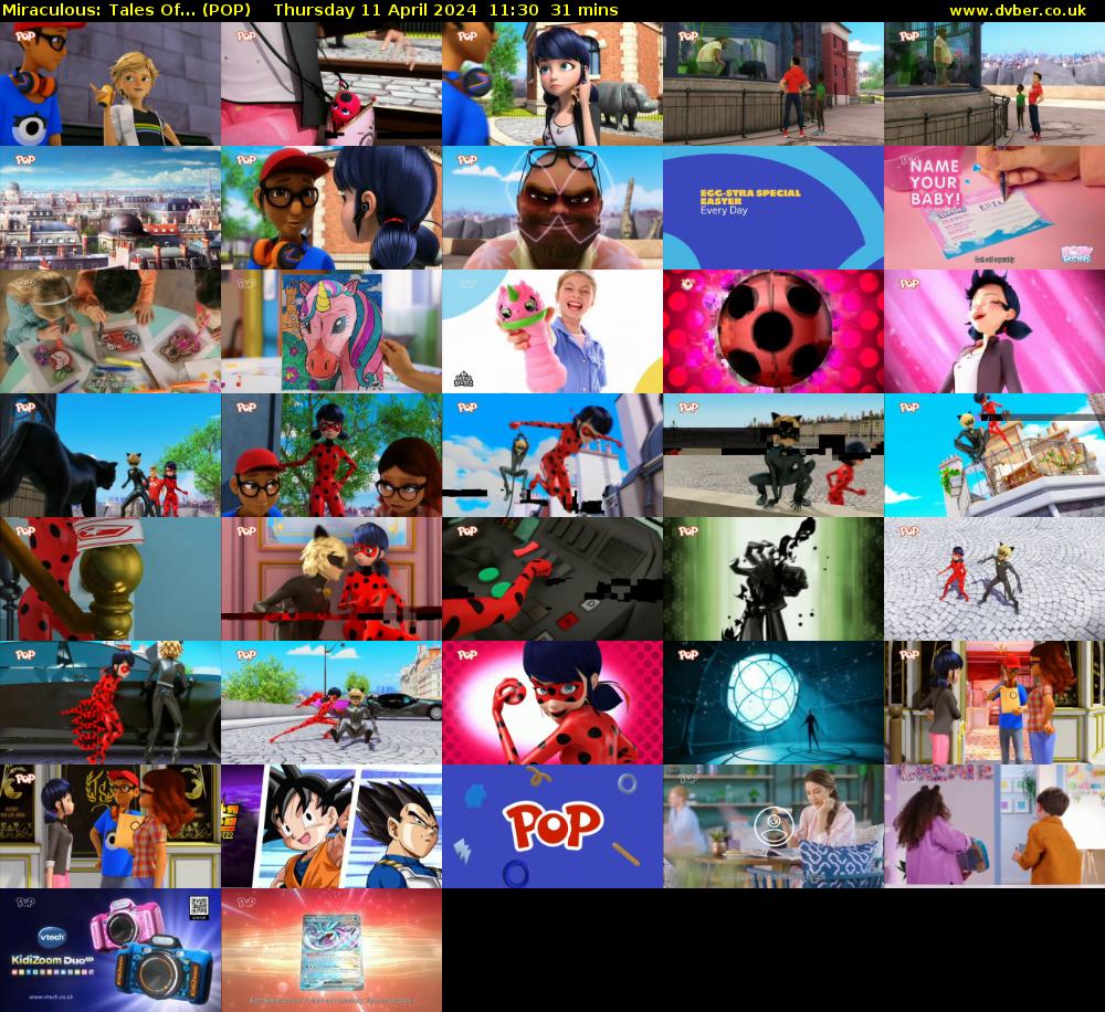 Miraculous: Tales Of... (POP) Thursday 11 April 2024 11:30 - 12:01