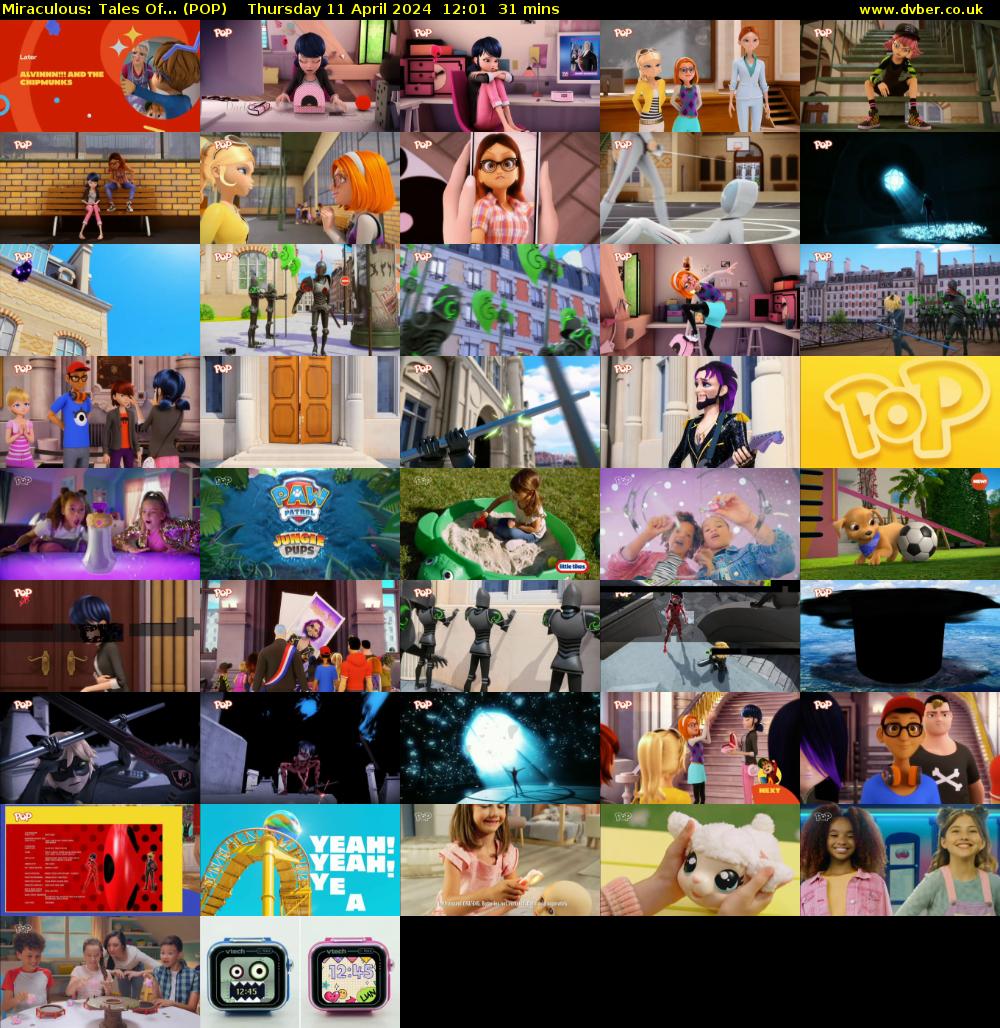Miraculous: Tales Of... (POP) Thursday 11 April 2024 12:01 - 12:32