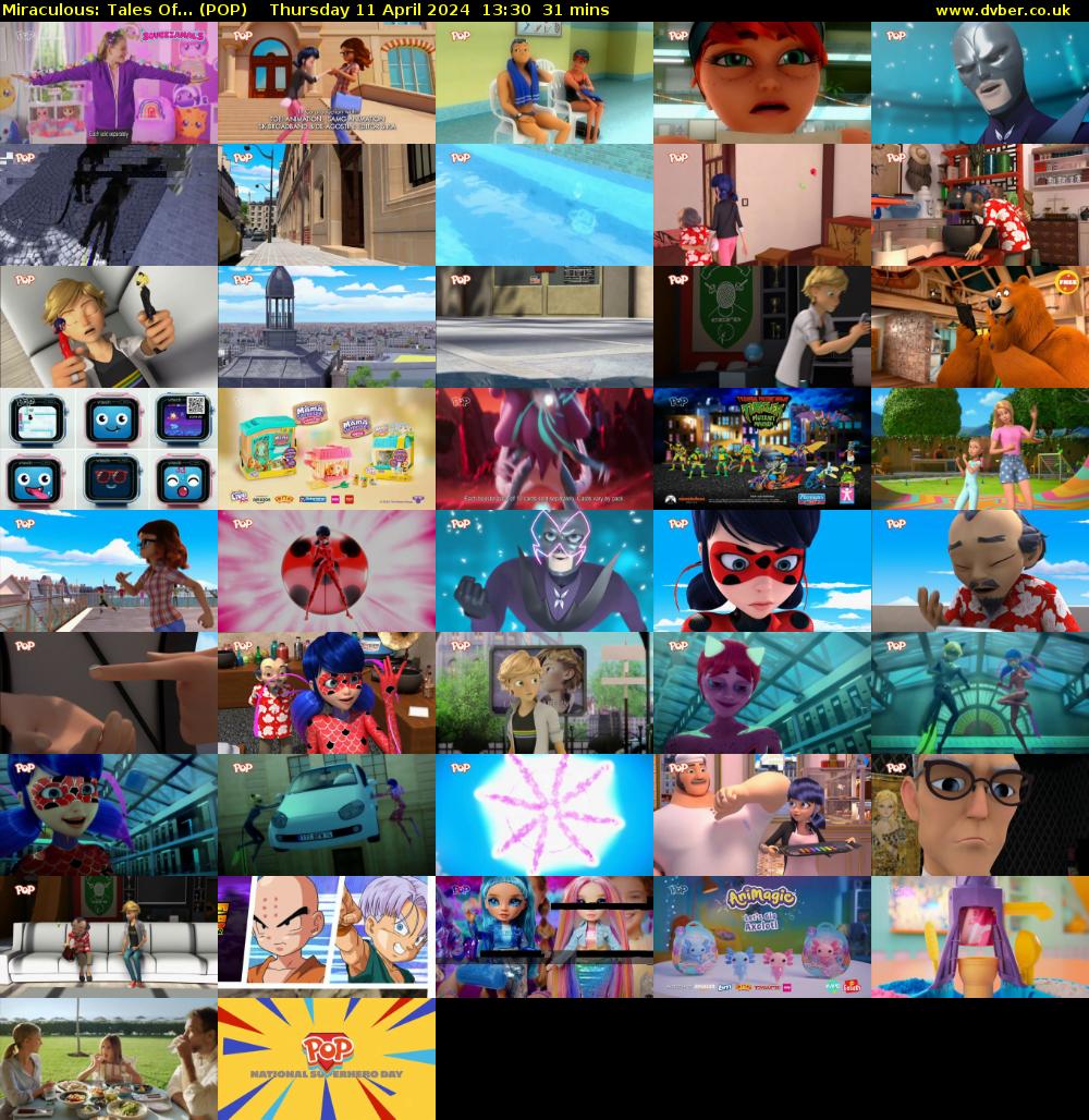 Miraculous: Tales Of... (POP) Thursday 11 April 2024 13:30 - 14:01