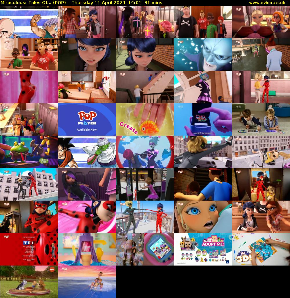 Miraculous: Tales Of... (POP) Thursday 11 April 2024 14:01 - 14:32