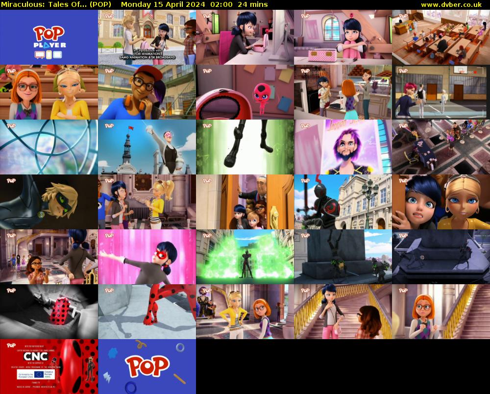 Miraculous: Tales Of... (POP) Monday 15 April 2024 02:00 - 02:24