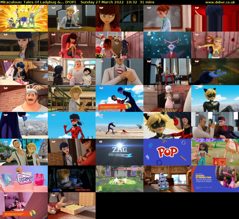 Miraculous: Tales Of Ladybug &... (POP) Sunday 27 March 2022 10:32 - 11:03