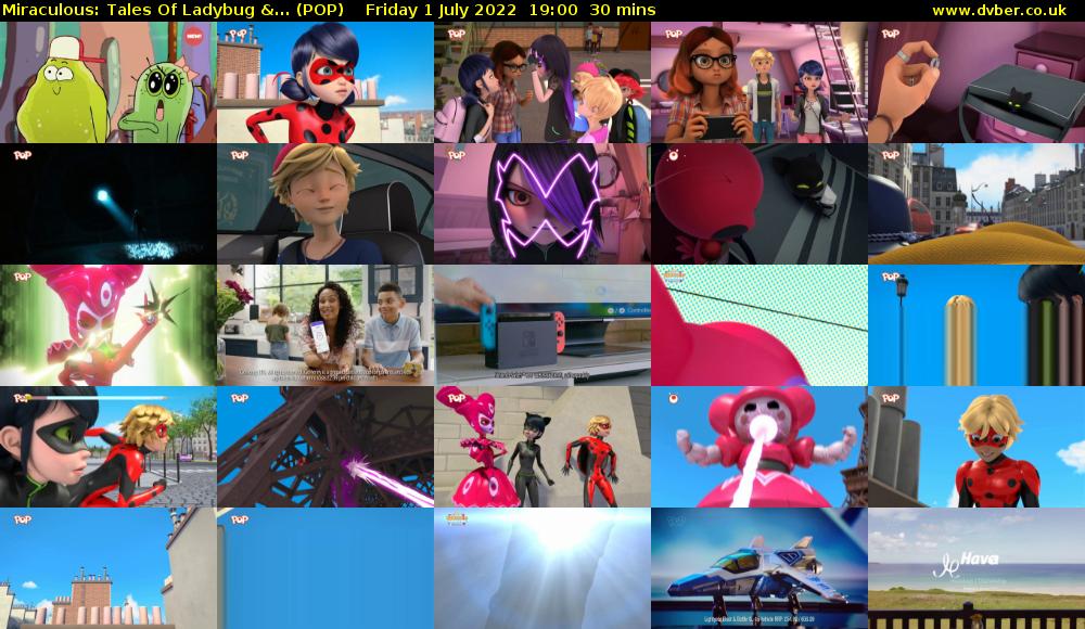 Miraculous: Tales Of Ladybug &... (POP) Friday 1 July 2022 19:00 - 19:30