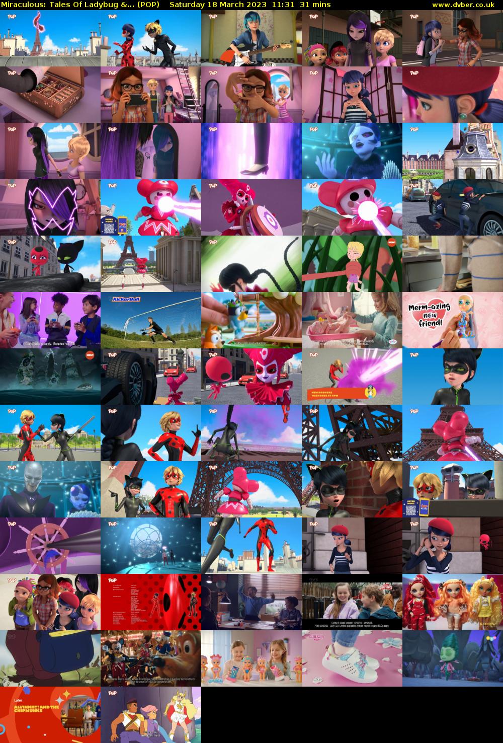 Miraculous: Tales Of Ladybug &... (POP) Saturday 18 March 2023 11:31 - 12:02