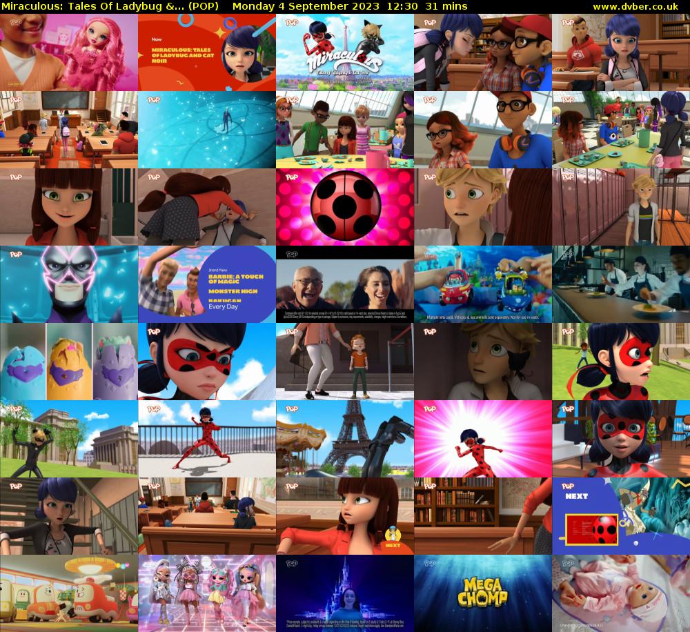 Miraculous: Tales Of Ladybug &... (POP) Monday 4 September 2023 12:30 - 13:01