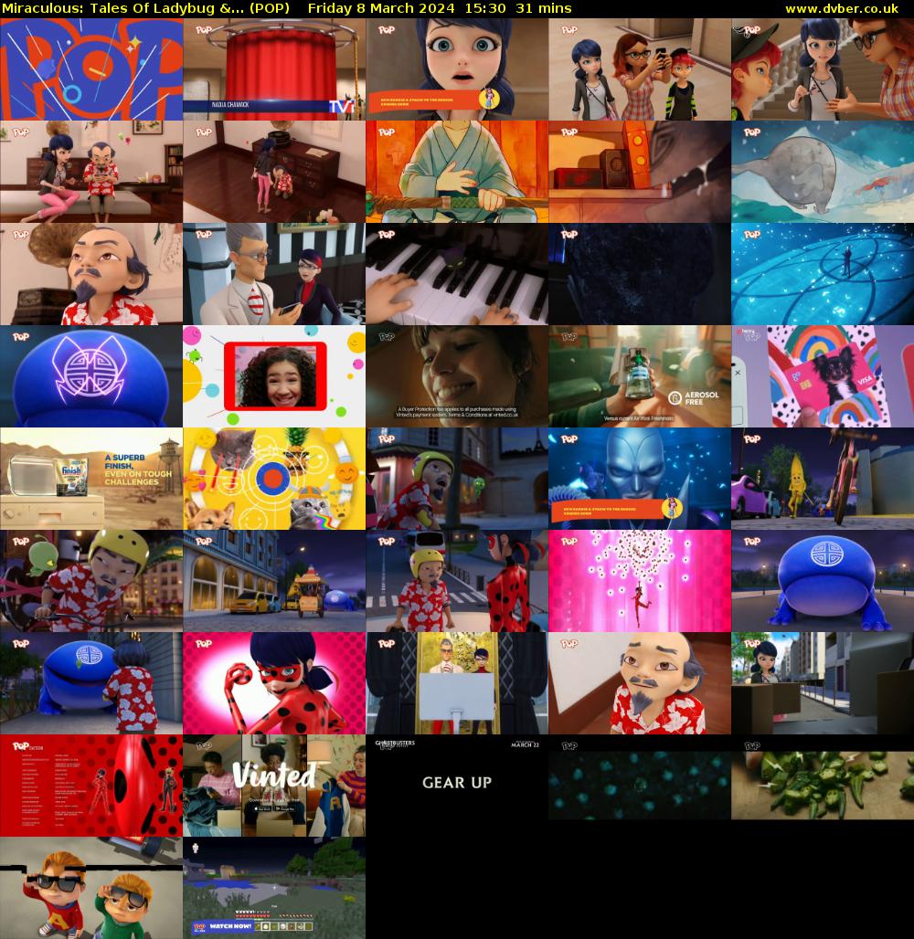 Miraculous: Tales Of Ladybug &... (POP) Friday 8 March 2024 15:30 - 16:01