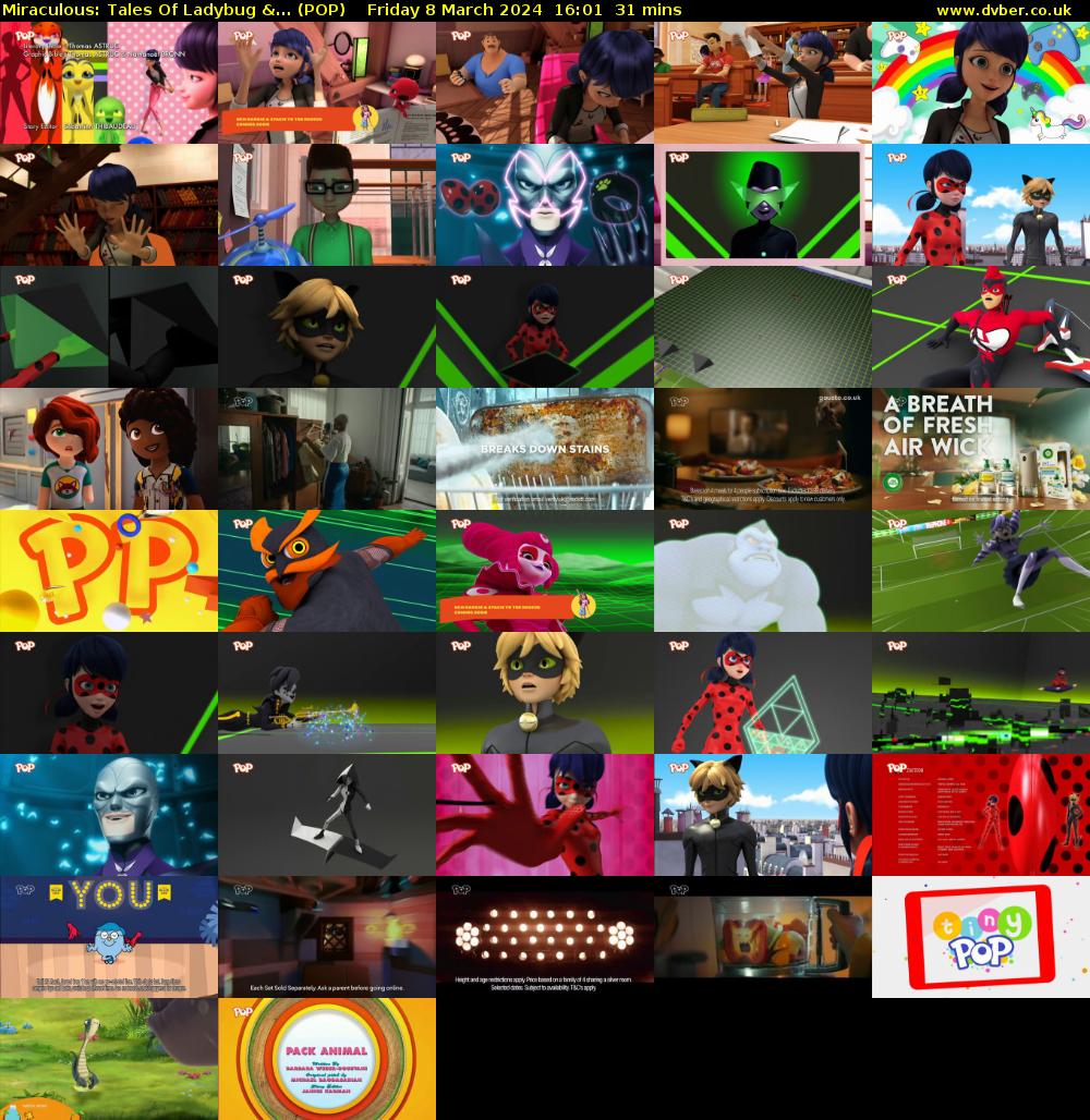 Miraculous: Tales Of Ladybug &... (POP) Friday 8 March 2024 16:01 - 16:32