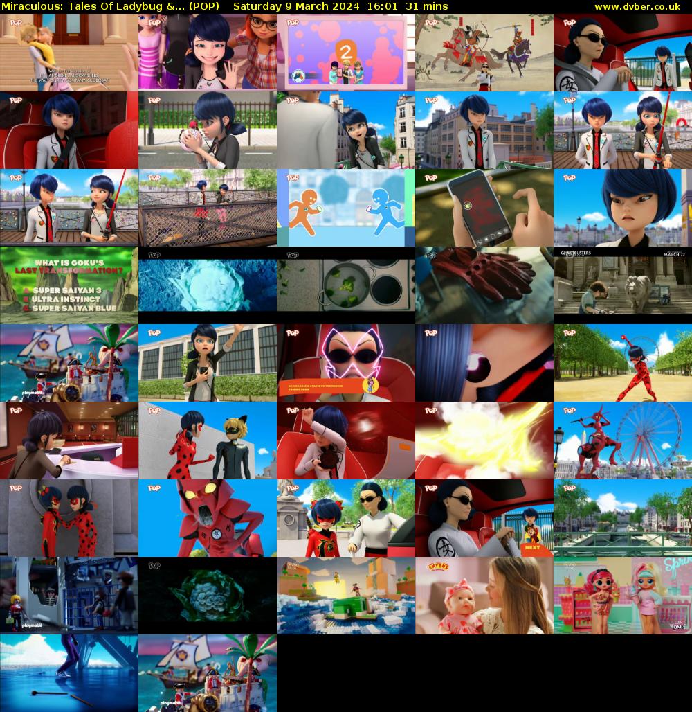 Miraculous: Tales Of Ladybug &... (POP) Saturday 9 March 2024 16:01 - 16:32