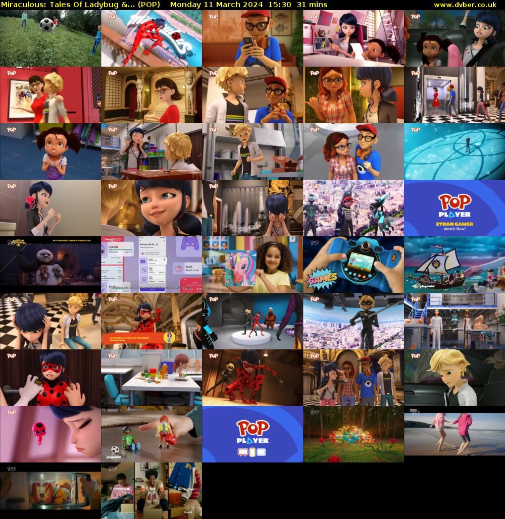 Miraculous: Tales Of Ladybug &... (POP) Monday 11 March 2024 15:30 - 16:01