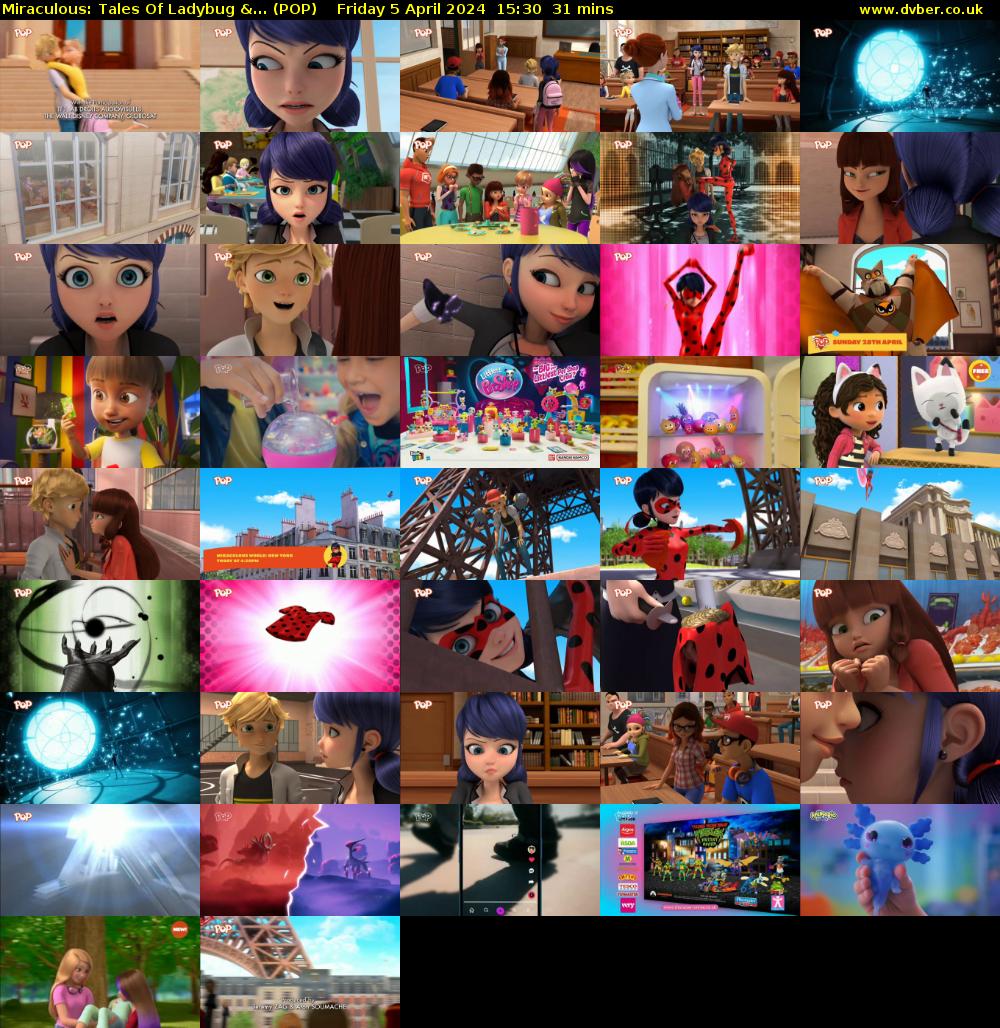Miraculous: Tales Of Ladybug &... (POP) Friday 5 April 2024 15:30 - 16:01