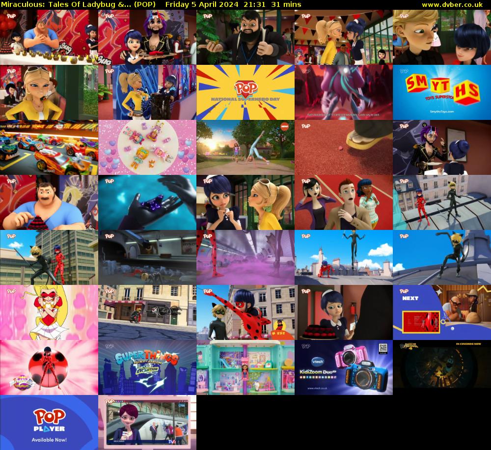 Miraculous: Tales Of Ladybug &... (POP) Friday 5 April 2024 21:31 - 22:02