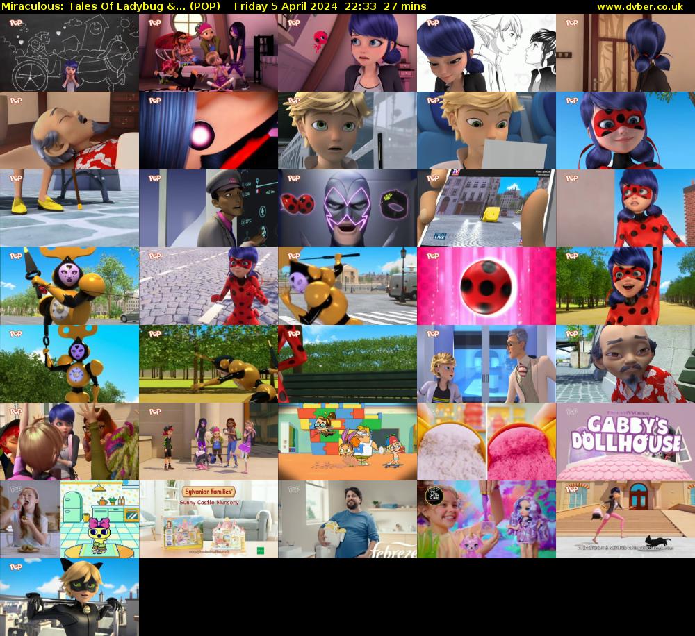 Miraculous: Tales Of Ladybug &... (POP) Friday 5 April 2024 22:33 - 23:00