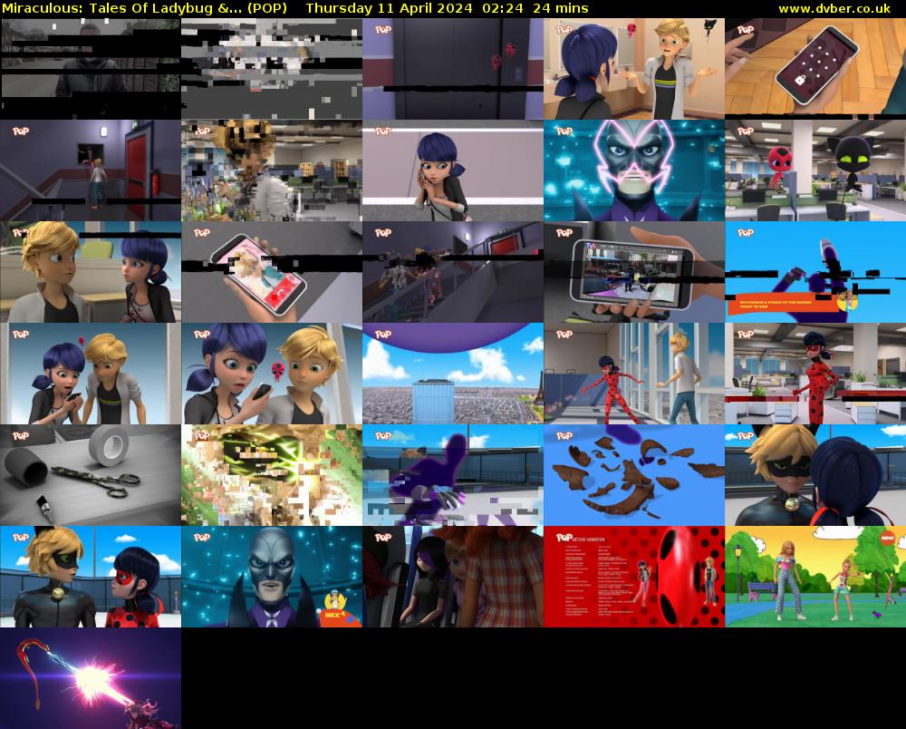 Miraculous: Tales Of Ladybug &... (POP) Thursday 11 April 2024 02:24 - 02:48