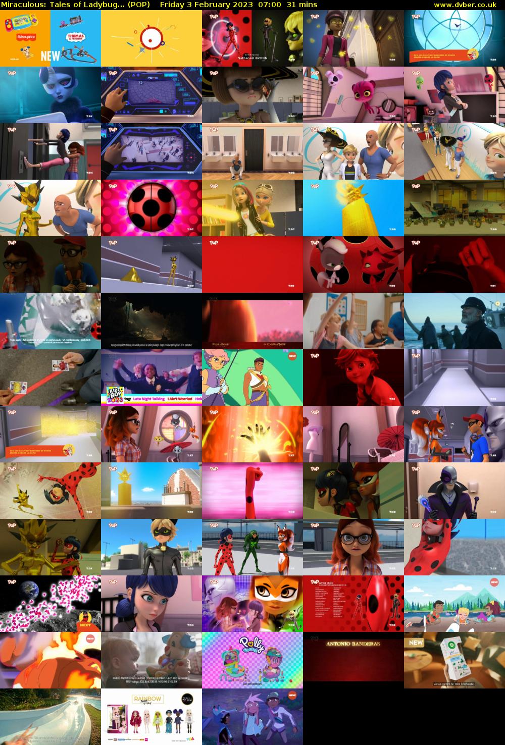 Miraculous: Tales of Ladybug... (POP) Friday 3 February 2023 07:00 - 07:31