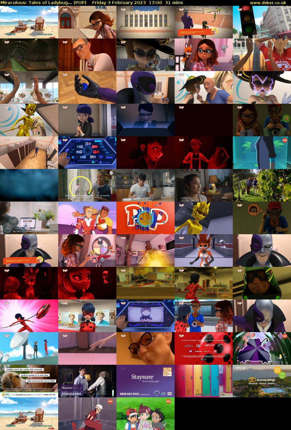 Miraculous: Tales of Ladybug... (POP) Friday 3 February 2023 17:00 - 17:31