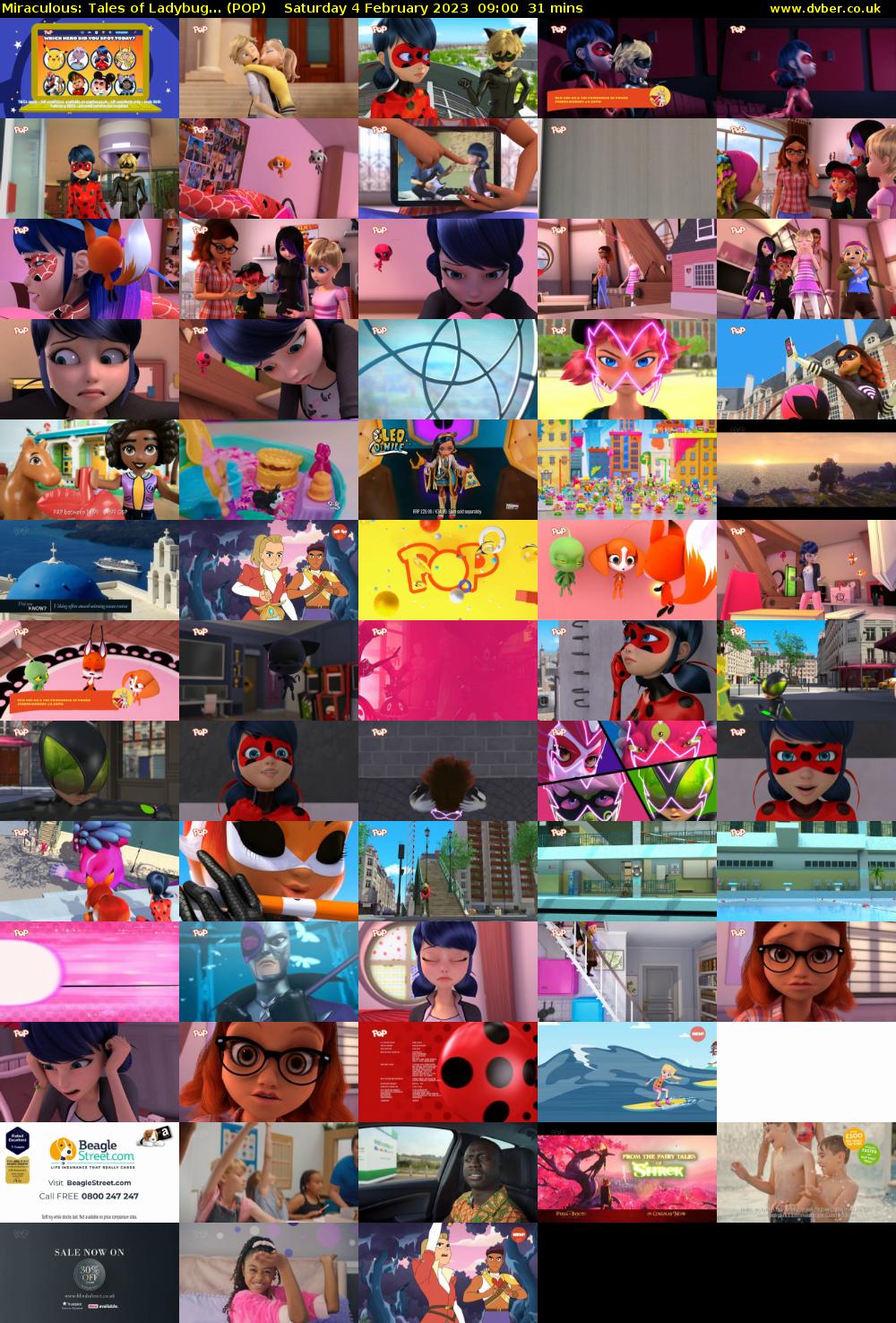 Miraculous: Tales of Ladybug... (POP) Saturday 4 February 2023 09:00 - 09:31