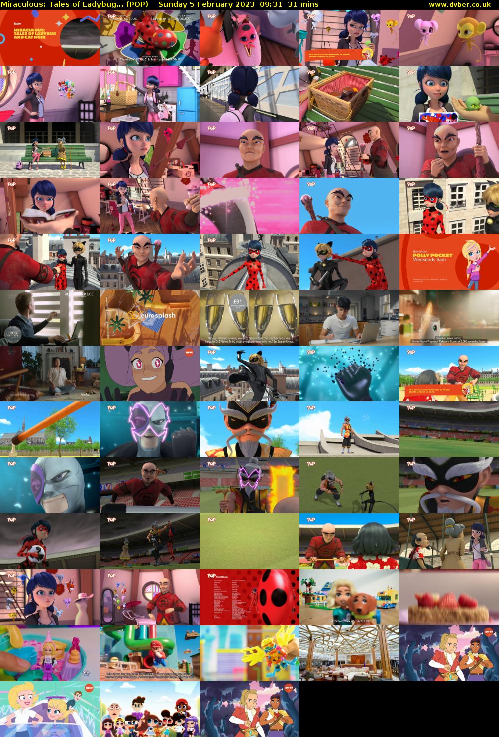 Miraculous: Tales of Ladybug... (POP) Sunday 5 February 2023 09:31 - 10:02