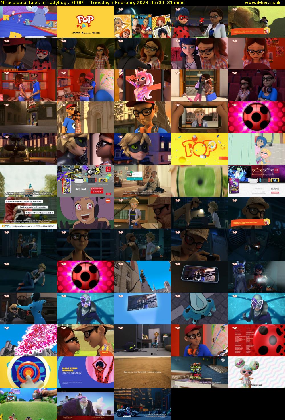 Miraculous: Tales of Ladybug... (POP) Tuesday 7 February 2023 17:00 - 17:31