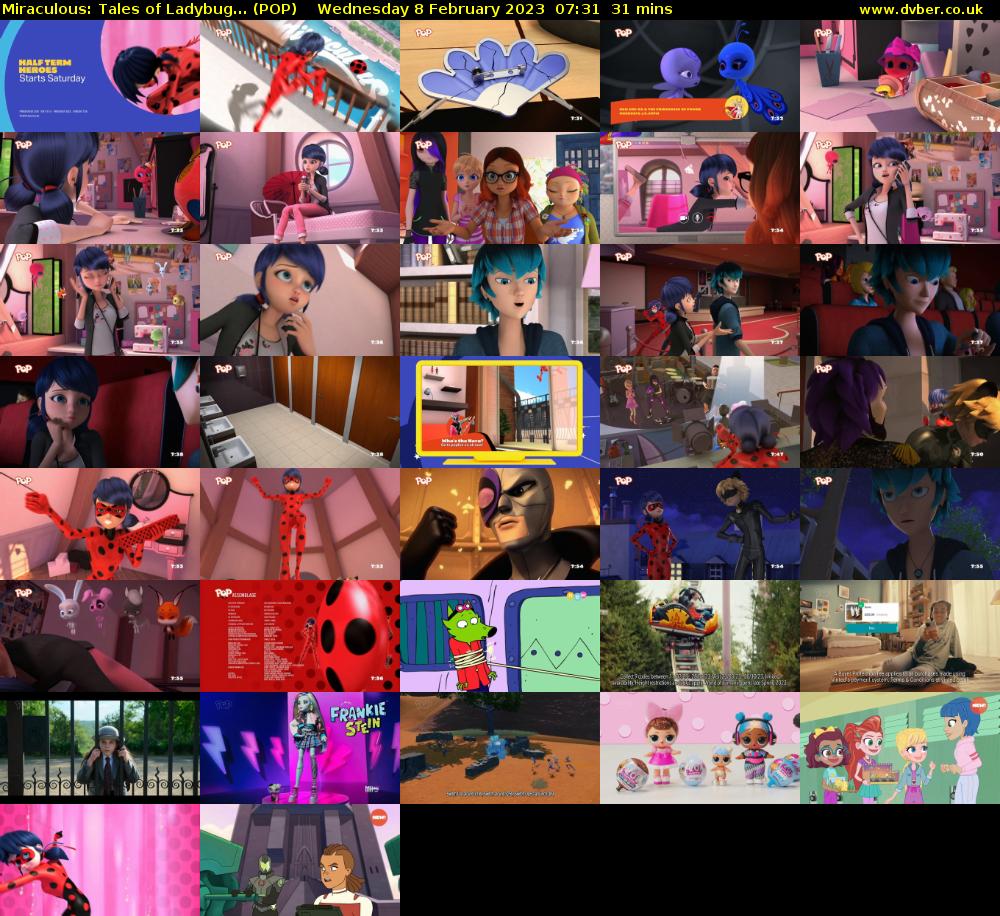 Miraculous: Tales of Ladybug... (POP) Wednesday 8 February 2023 07:31 - 08:02