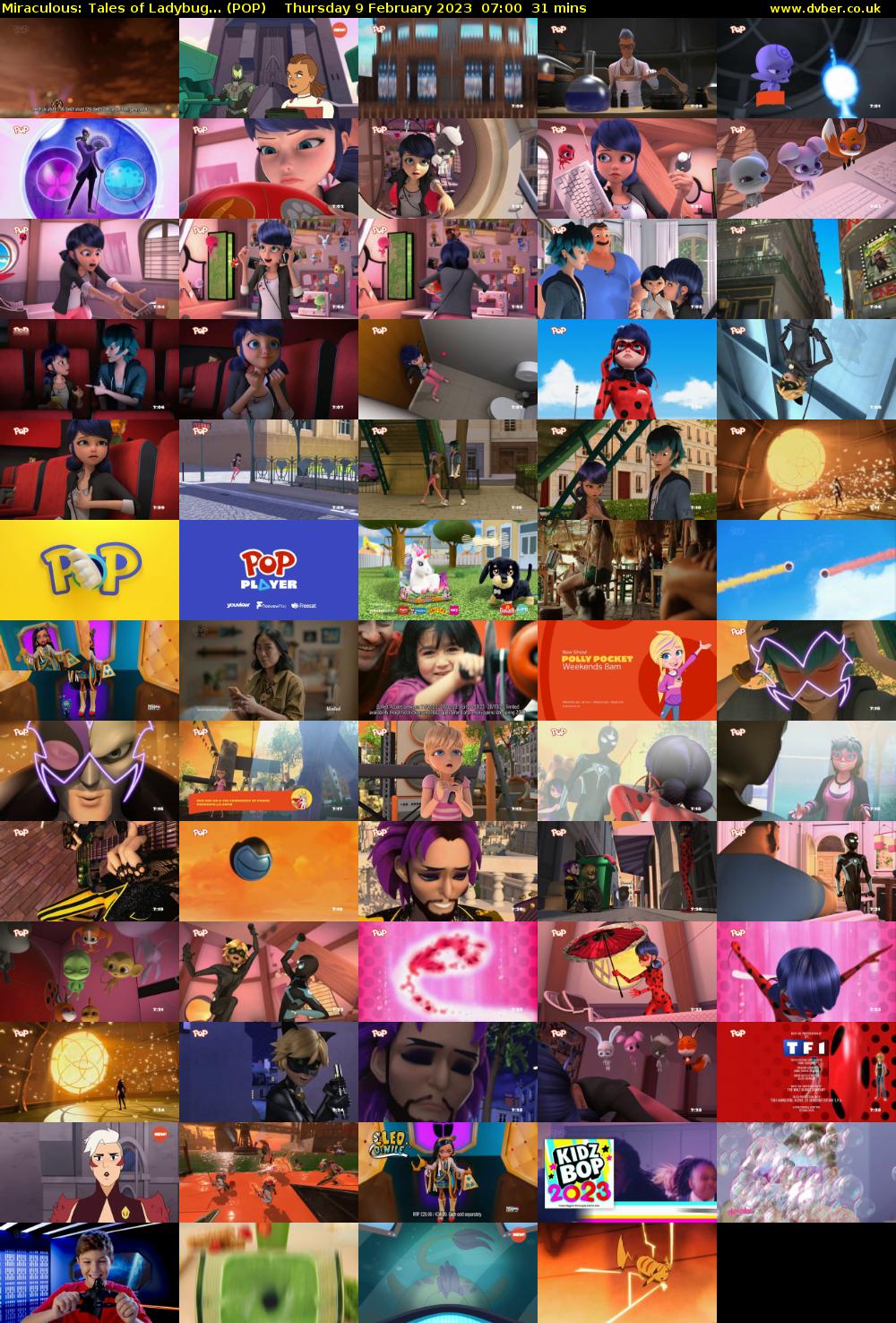 Miraculous: Tales of Ladybug... (POP) Thursday 9 February 2023 07:00 - 07:31