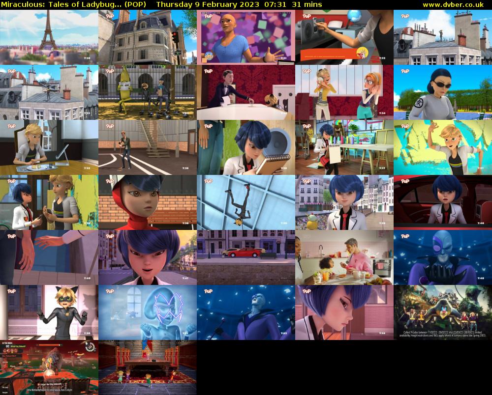 Miraculous: Tales of Ladybug... (POP) Thursday 9 February 2023 07:31 - 08:02