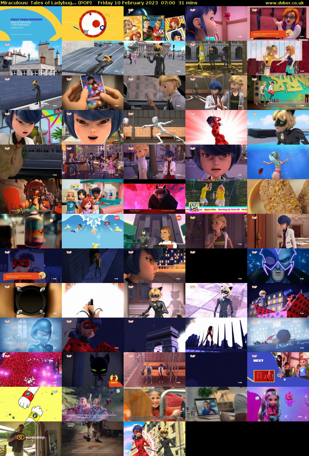 Miraculous: Tales of Ladybug... (POP) Friday 10 February 2023 07:00 - 07:31