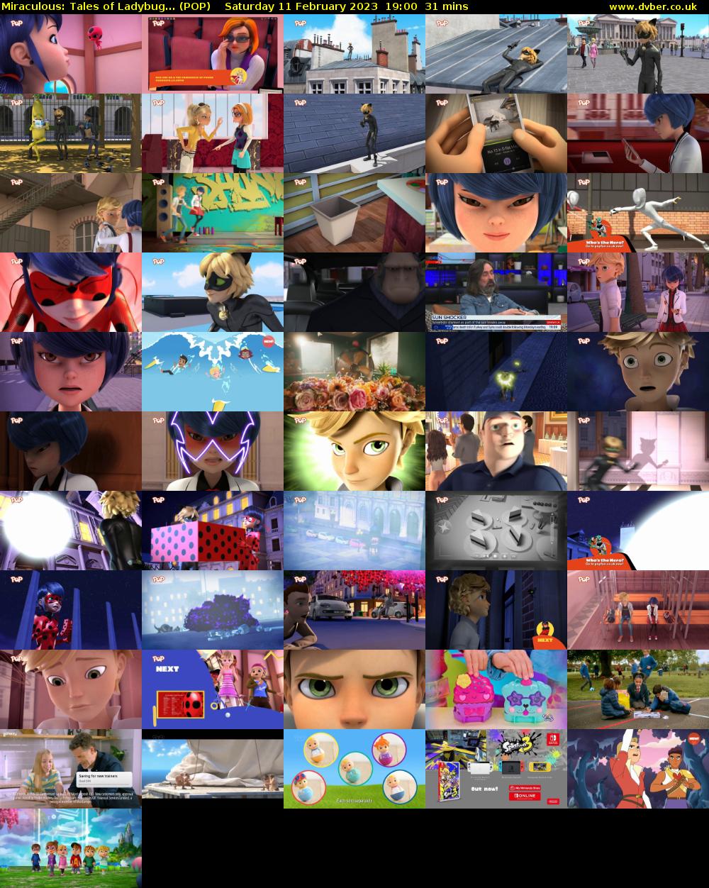 Miraculous: Tales of Ladybug... (POP) Saturday 11 February 2023 19:00 - 19:31