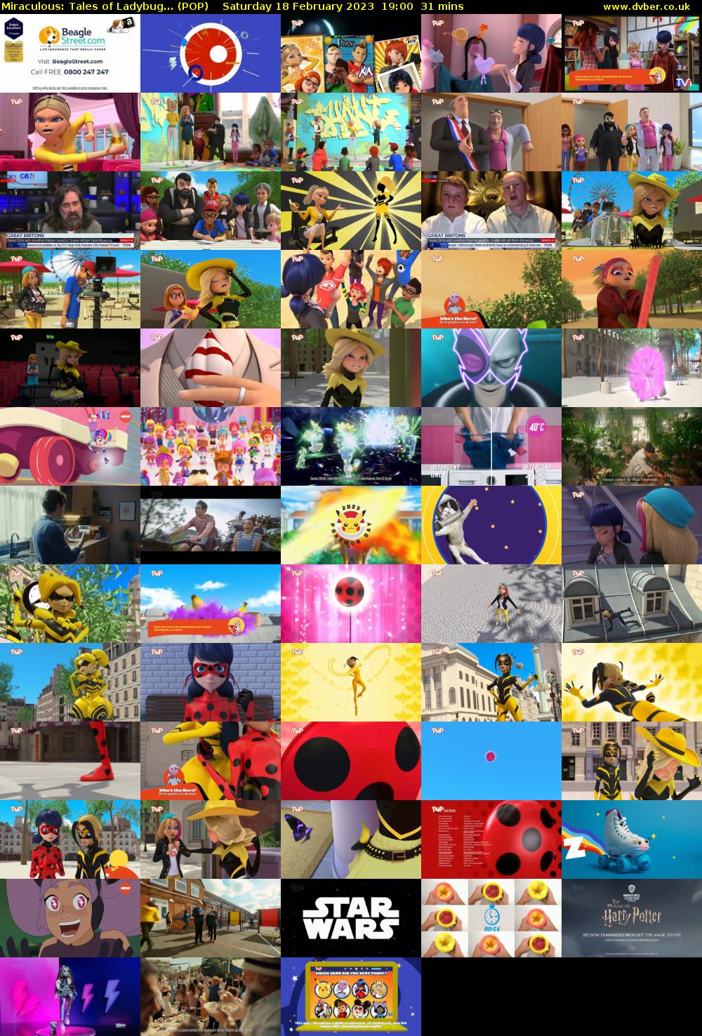 Miraculous: Tales of Ladybug... (POP) Saturday 18 February 2023 19:00 - 19:31
