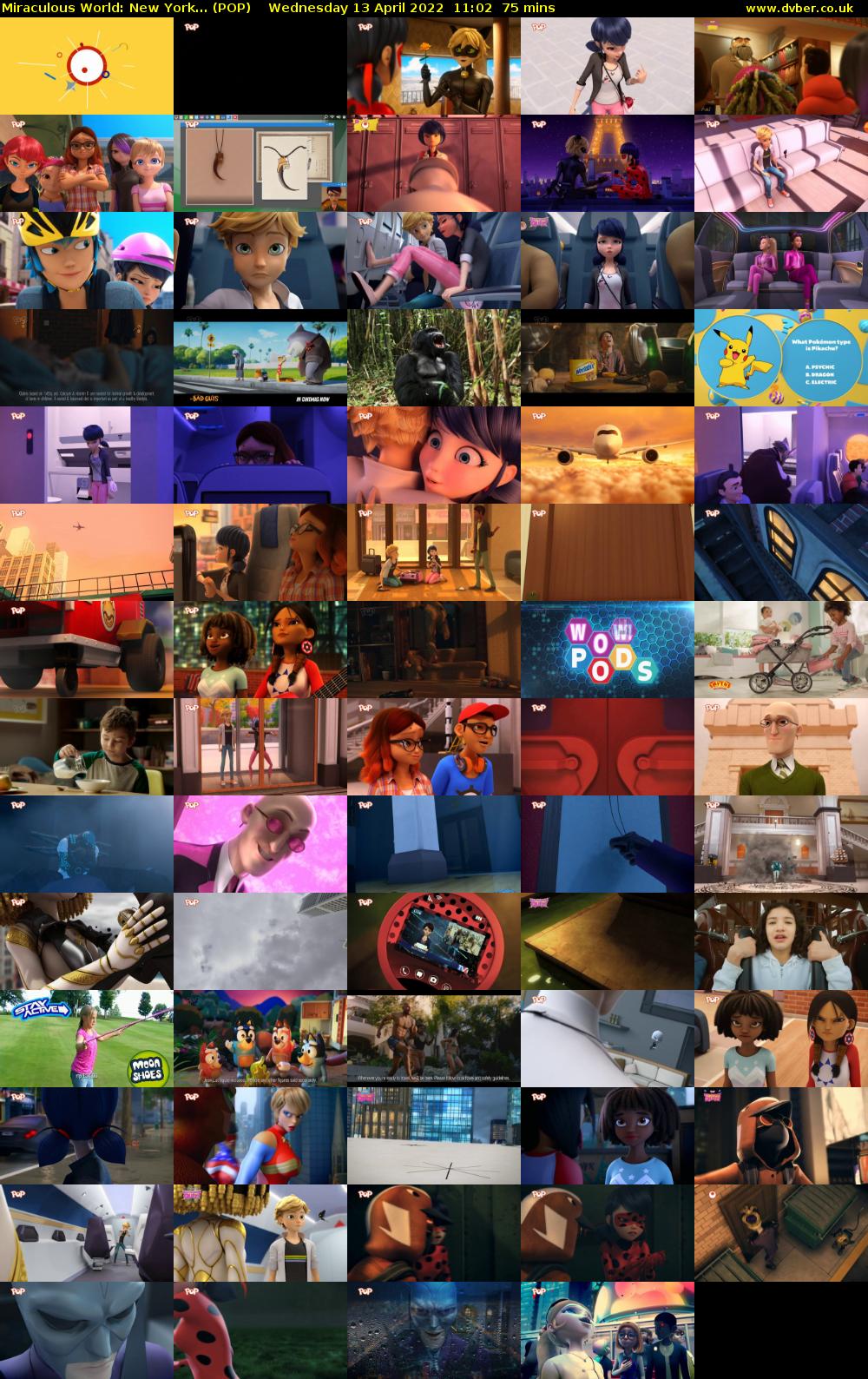 Miraculous World: New York... (POP) Wednesday 13 April 2022 11:02 - 12:17
