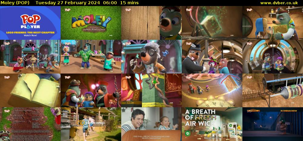Moley (POP) Tuesday 27 February 2024 06:00 - 06:15
