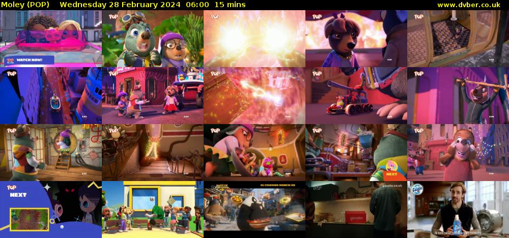 Moley (POP) Wednesday 28 February 2024 06:00 - 06:15