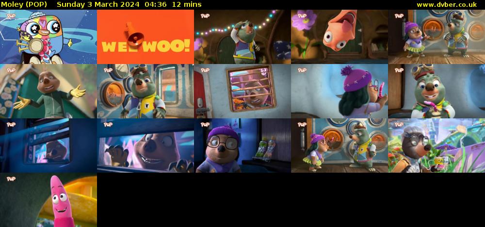 Moley (POP) Sunday 3 March 2024 04:36 - 04:48