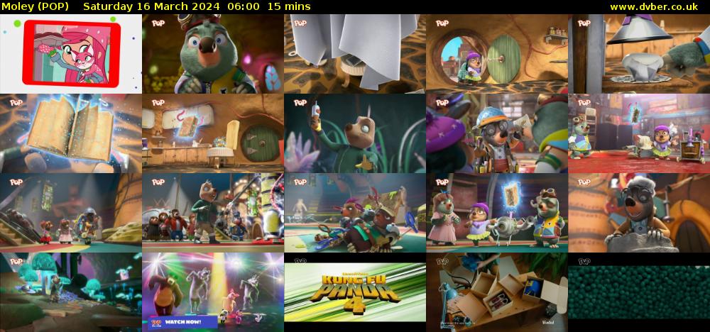 Moley (POP) Saturday 16 March 2024 06:00 - 06:15