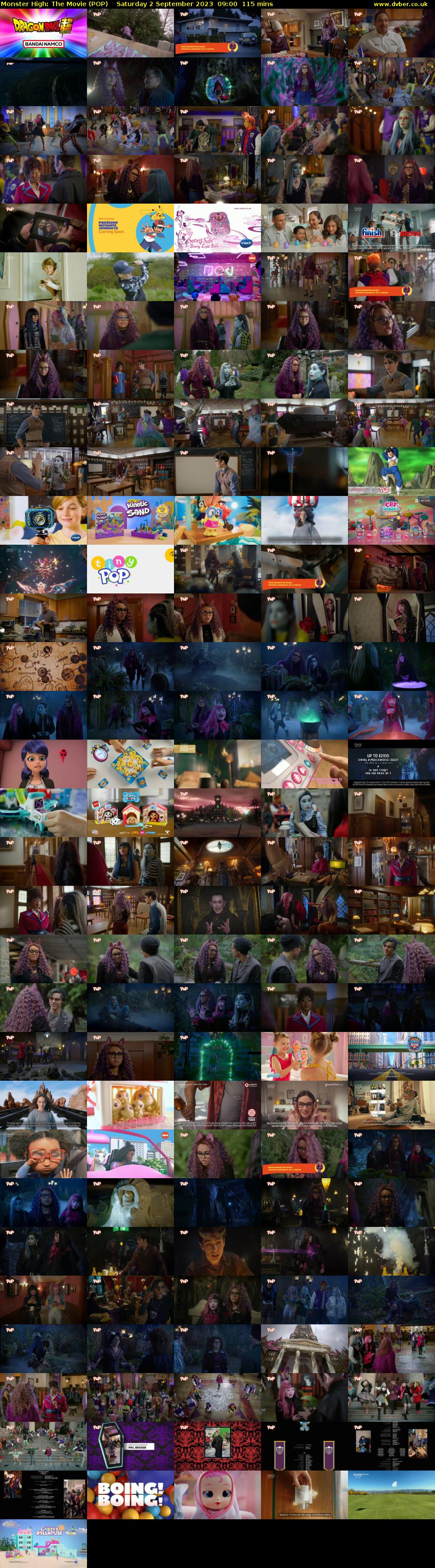 Monster High: The Movie (POP) Saturday 2 September 2023 09:00 - 10:55