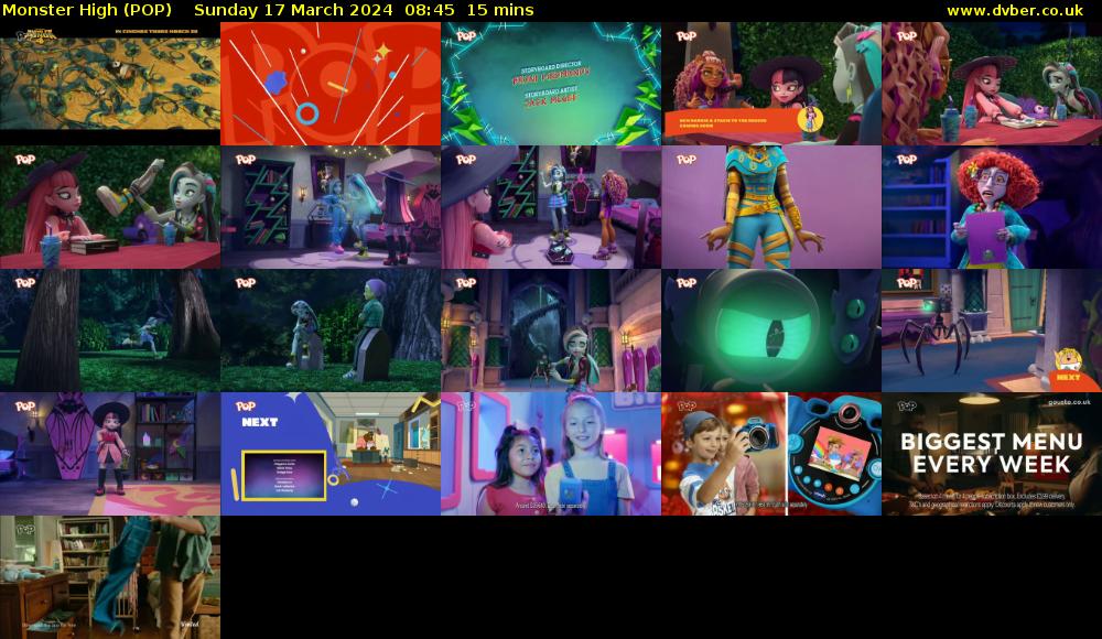Monster High (POP) Sunday 17 March 2024 08:45 - 09:00